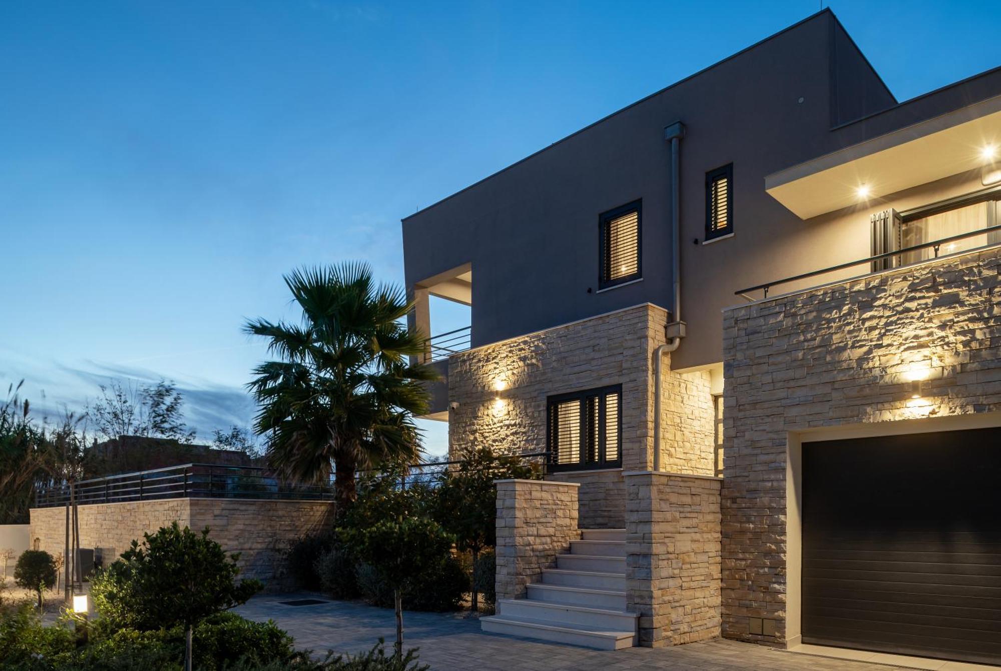 Villa Roca With Heated Pool And Sauna Privlaka  Exterior photo
